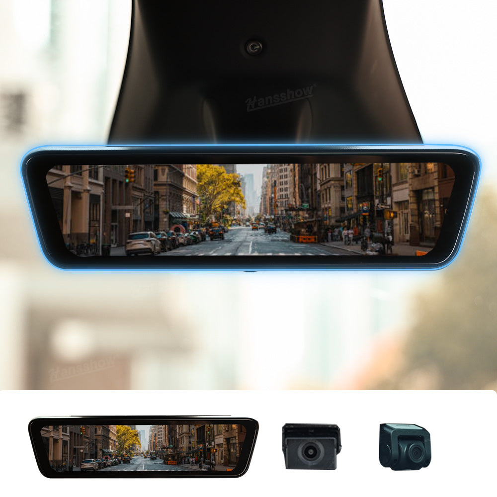Model Y Juniper Stream Media Rearview Mirror Dash Cam with Front