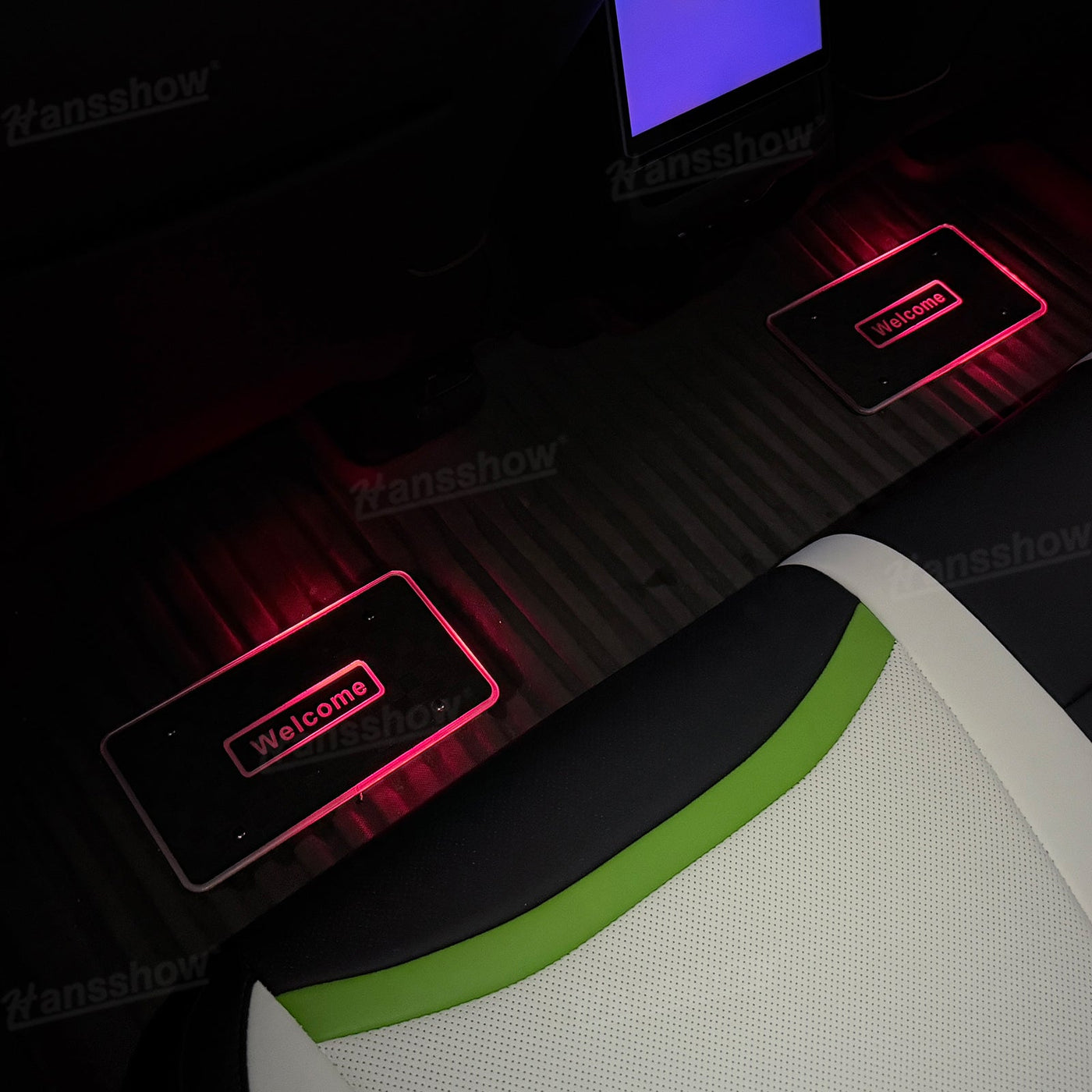 Reimagining In-Car Experience: Hansshow Music Reactive LED Floor Mats for Model Y