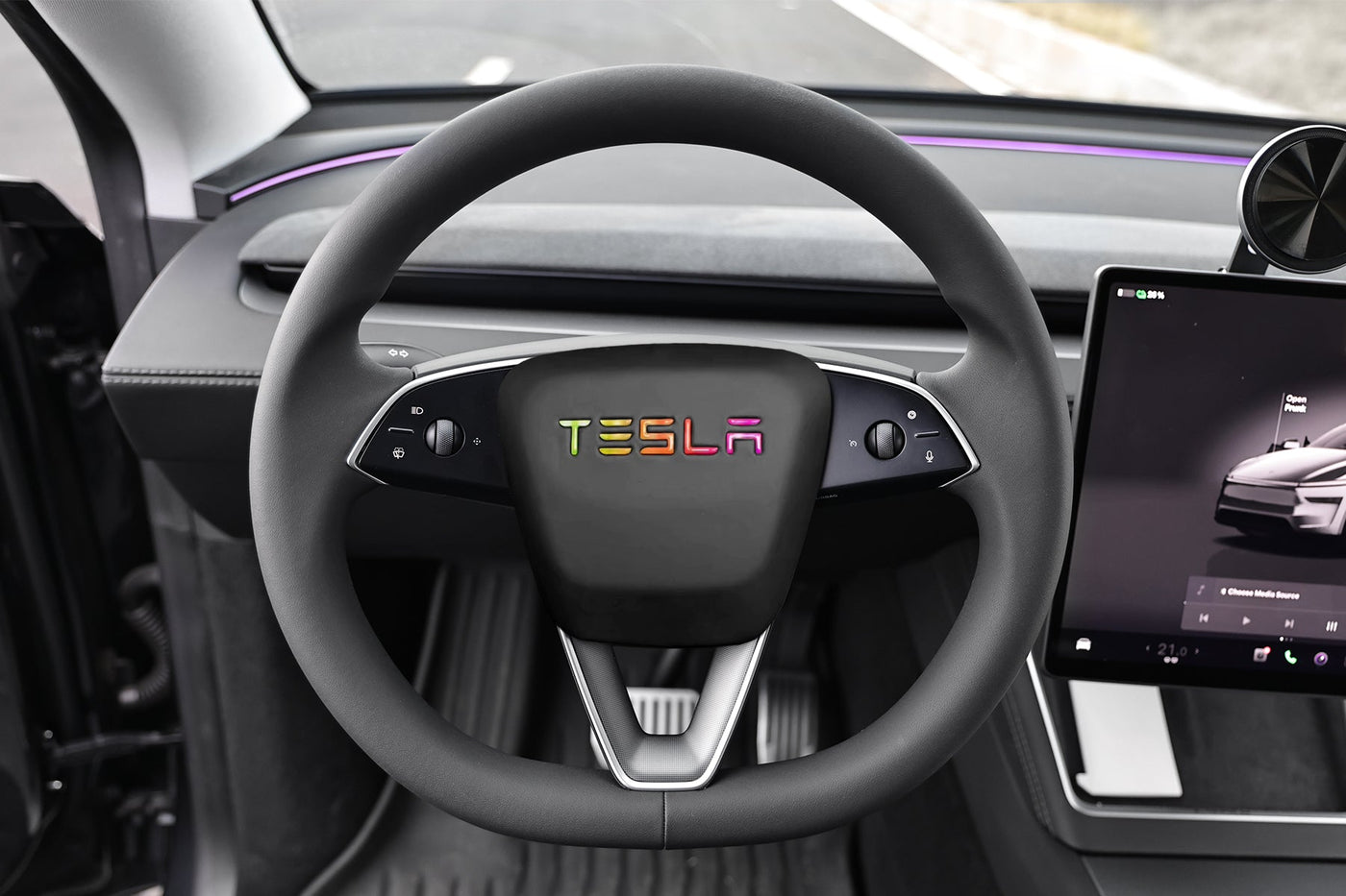 Tesla Model Y Highland Owners Shine Bright with New Custom Airbag Cover