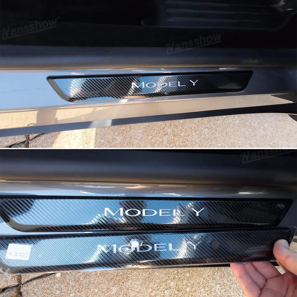 TESLA Model Y Lit Doorsill Plates純正新品未開封 Tesla Model Y OEM