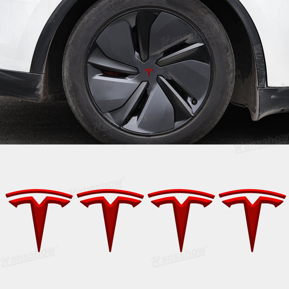 Model Y Juniper/3 Highland 3D Wheel Hub Center Cap Emblem 4PCS