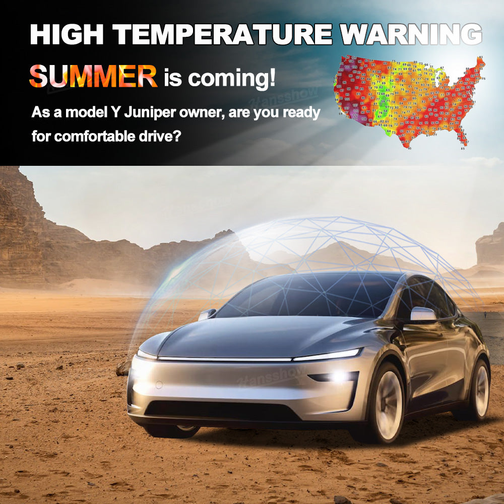 Model Y Juniper Power Sunshade Retractable Glass Roof Sun Shade