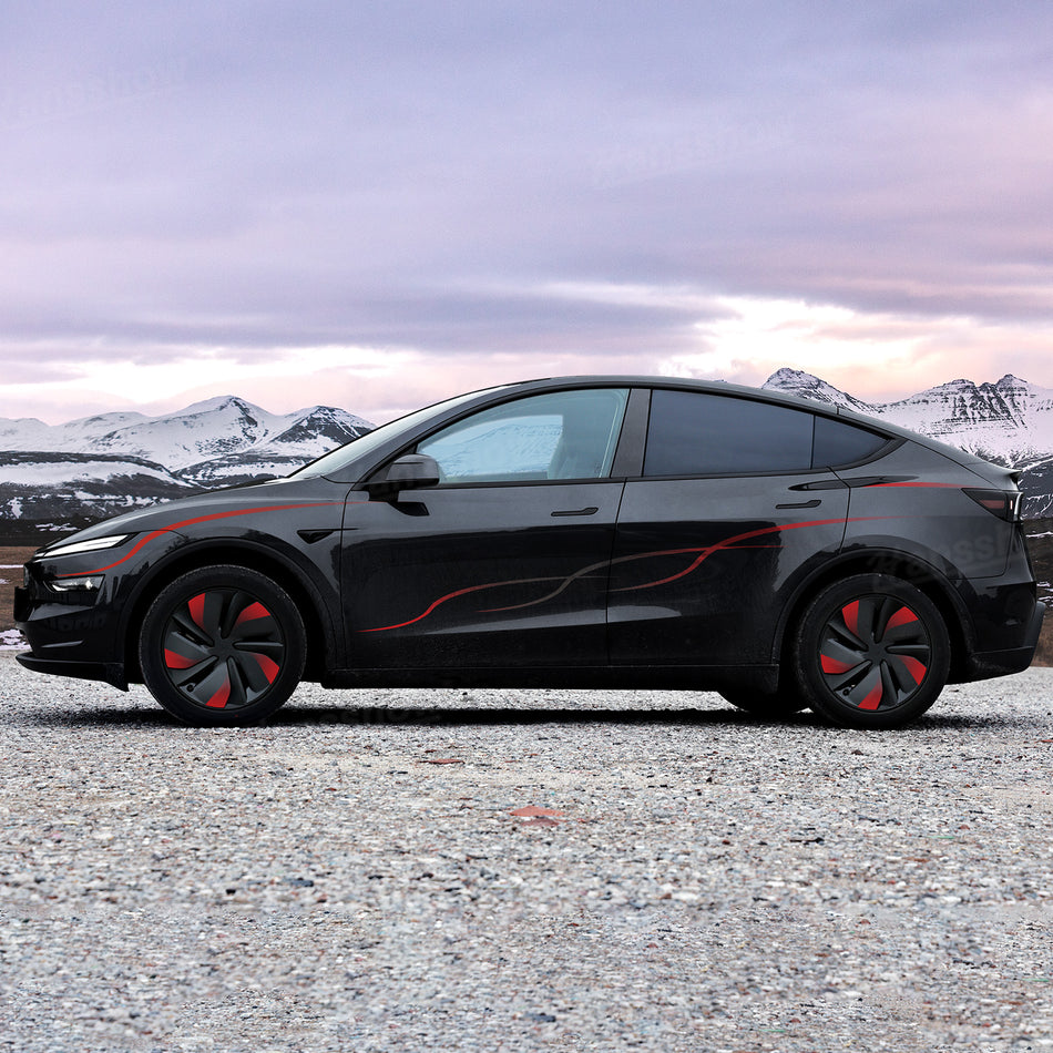 Model Y Juniper Custom Stripe Decal Kit with Interactive Line Style