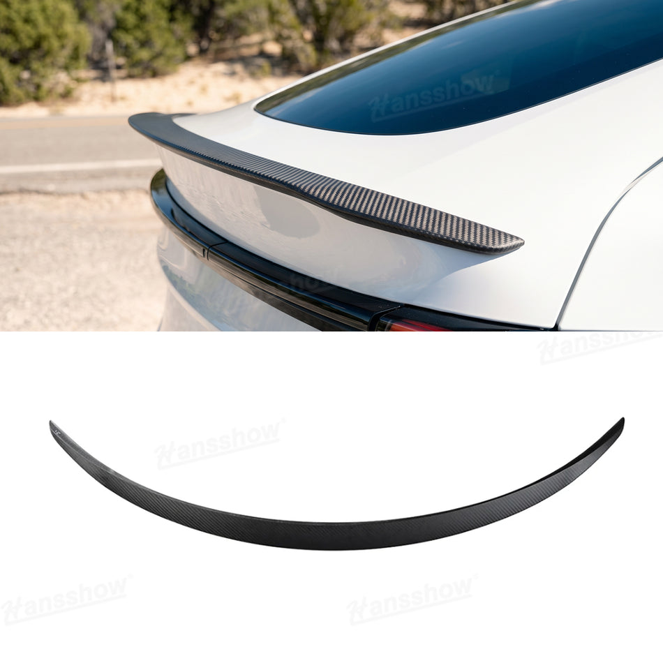 Model Y Juniper Standard Spoiler Real Carbon Fiber Wing Rear Trunk Lip Lid with Performance Style for Tesla