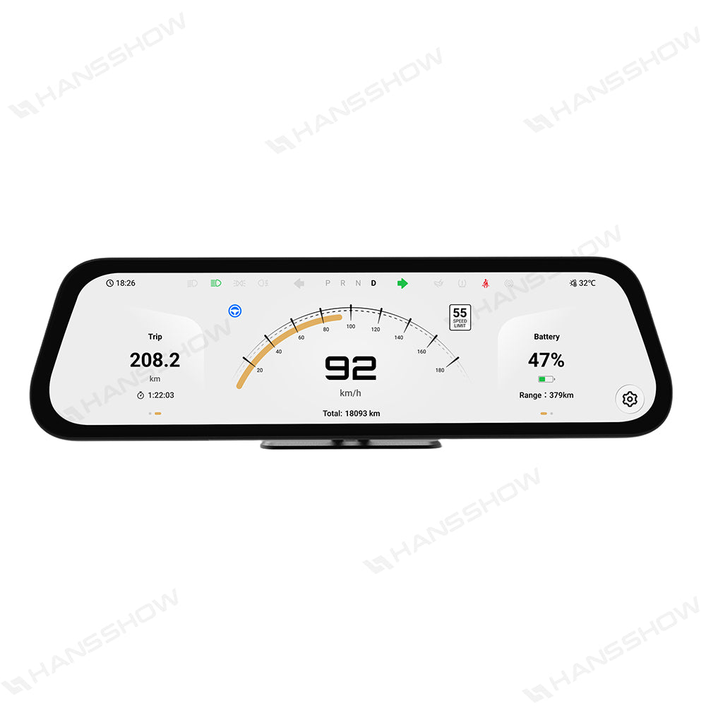 Hansshow Tesla F99 Instrument Cluster Screen Heads-Up Display Plug-and