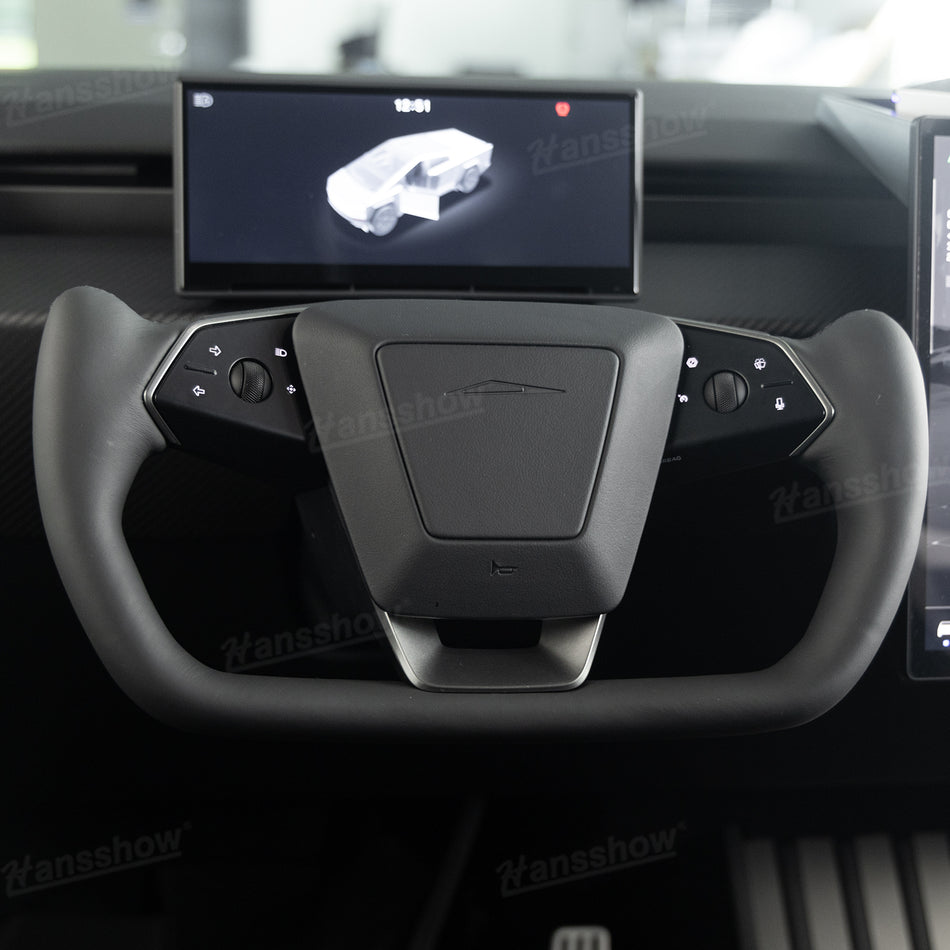 Cybertruck Joch Lenkrad Personalisiertes Nappa -Leder für Tesla | Hansshow