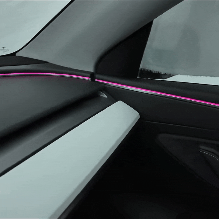 Model Y 2021-2024 Ambient Lighting Interior Lighting Upgrade Kit Inspired by Model Y Juniper/3Highland with Upper Dash Ambient Lighting