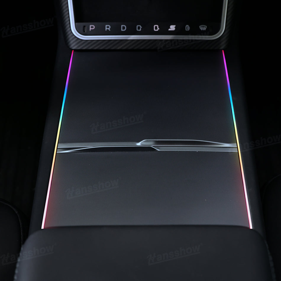 Model 3/ Y Ambient Lighting Center Console RGB Light Strip with Parallel Design