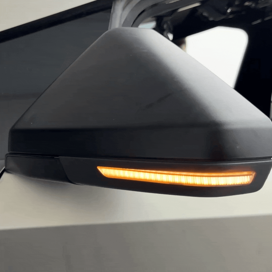 Cybertruck Side Mirror LED Turn Signal Lights Sequential Amber Replacement
