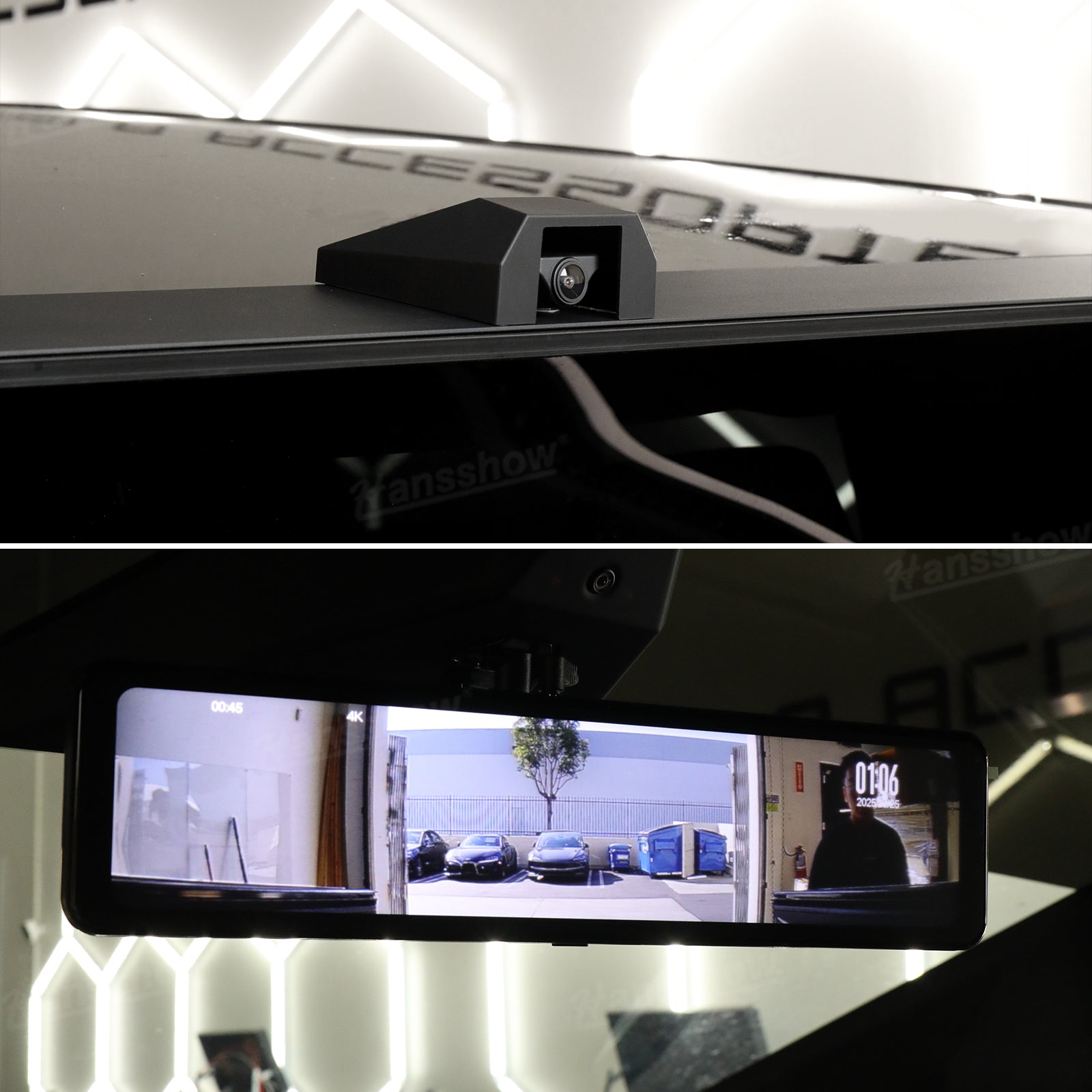 Cybertruck Media Rearview Mirror 12 Inch Live Streaming Recorder