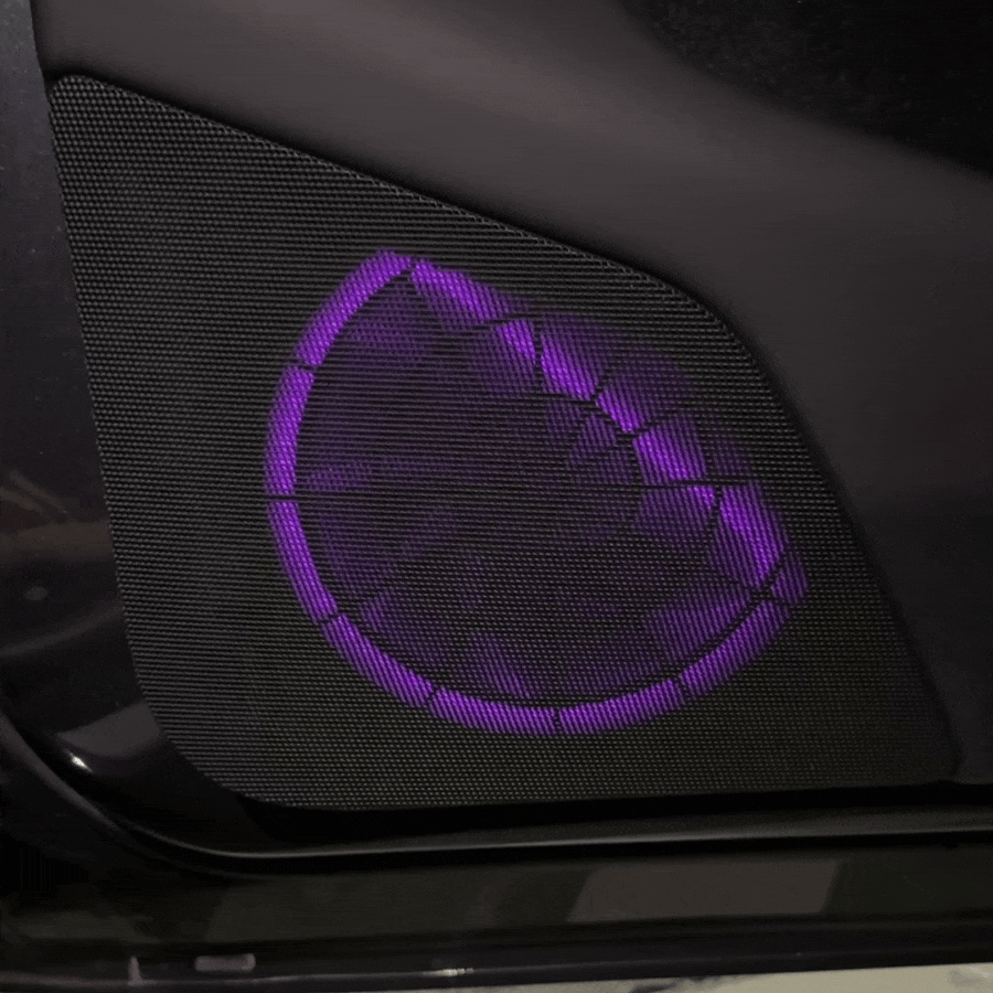 Model Y Juniper/3 Highland Speaker Ambient Lighting Front Door Speaker Lighting Upgrade Kit with OEM Screen Control