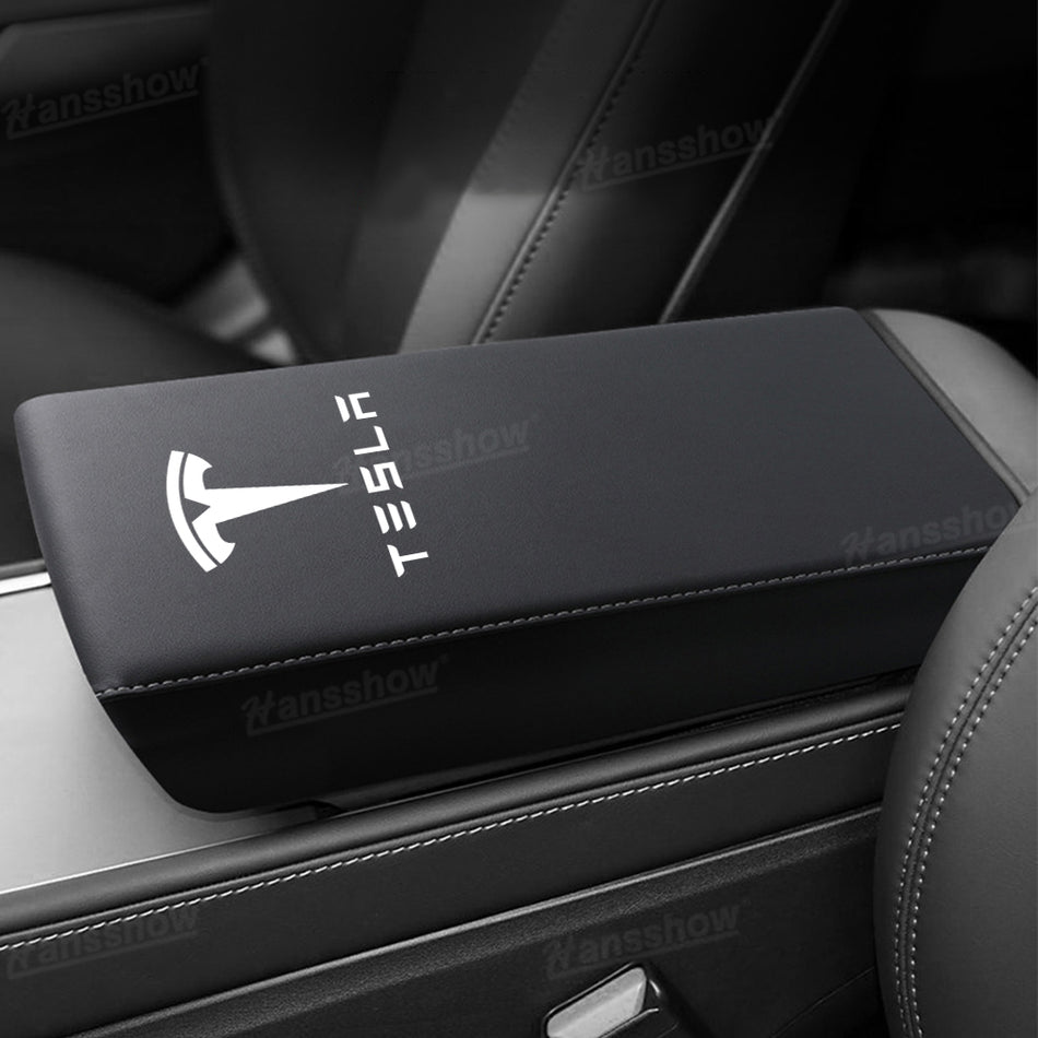 Model Y Juniper/3 Highland Armrest Cover with TESLA Logo Center Console Protector for Tesla