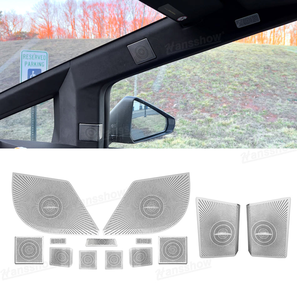 Cybertruck Speaker Covers Stainless Steel Horn Grille Trim Interior Audio Upgrade for Tesla
