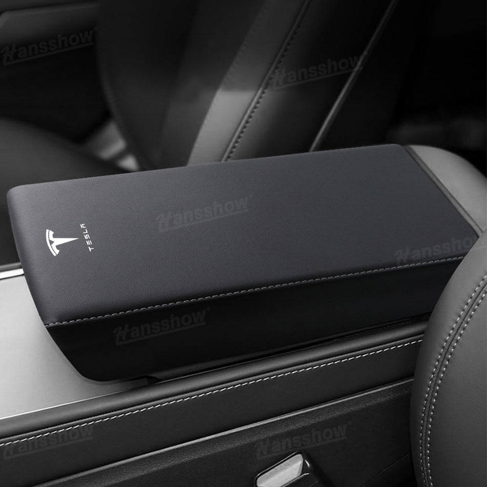 Model Y Juniper/3 Highland Armrest Cover with TESLA Logo Center Console Protector for Tesla