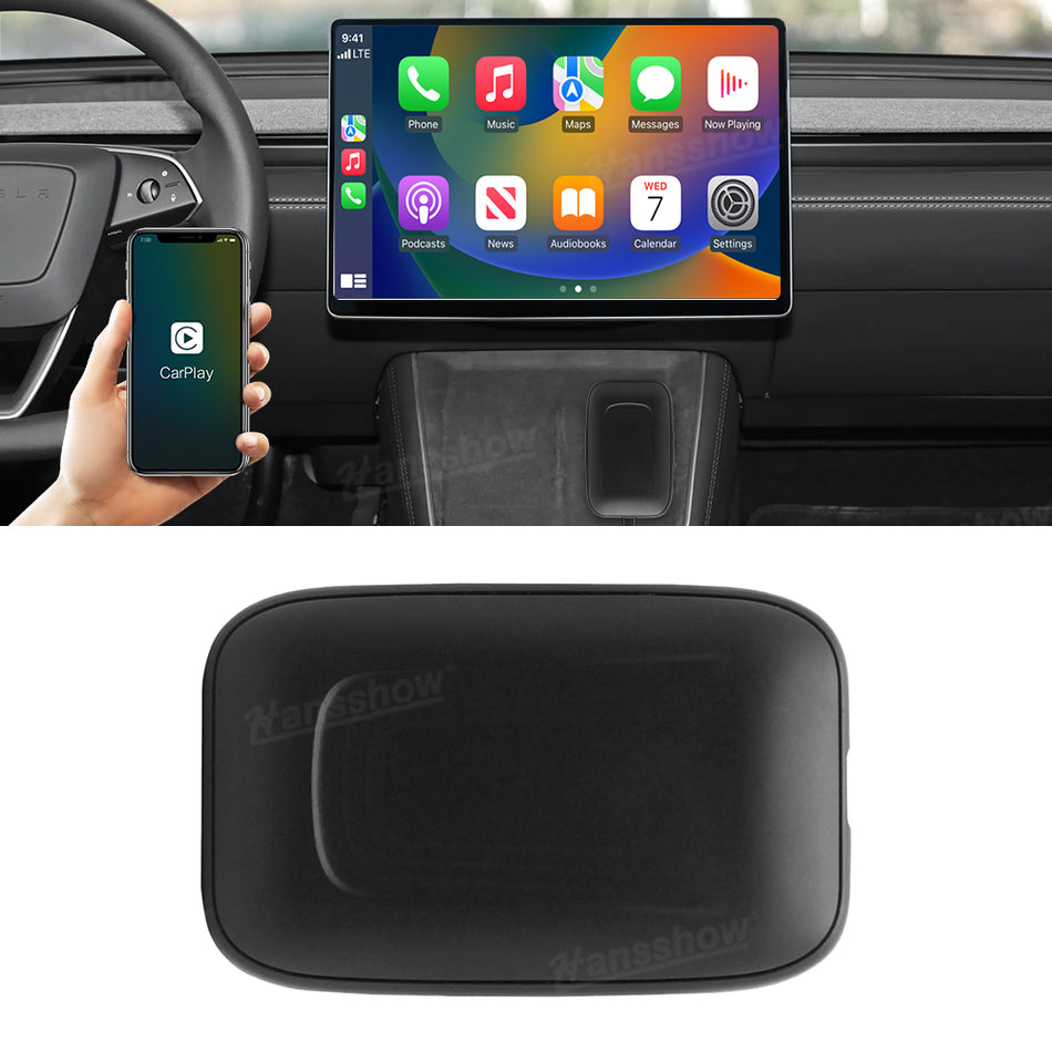 Wireless CarPlay Adapter AI Box for Tesla Model Y Juniper & 3/Y/S/X/Cybertruck