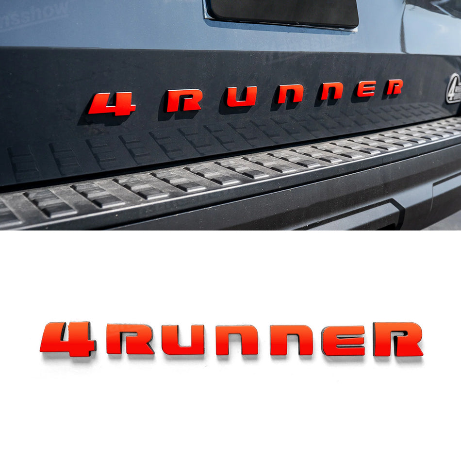 4Runner Decal Letters ABS Tailgate Emblem Liftgate Emblem Overlays for Toyota