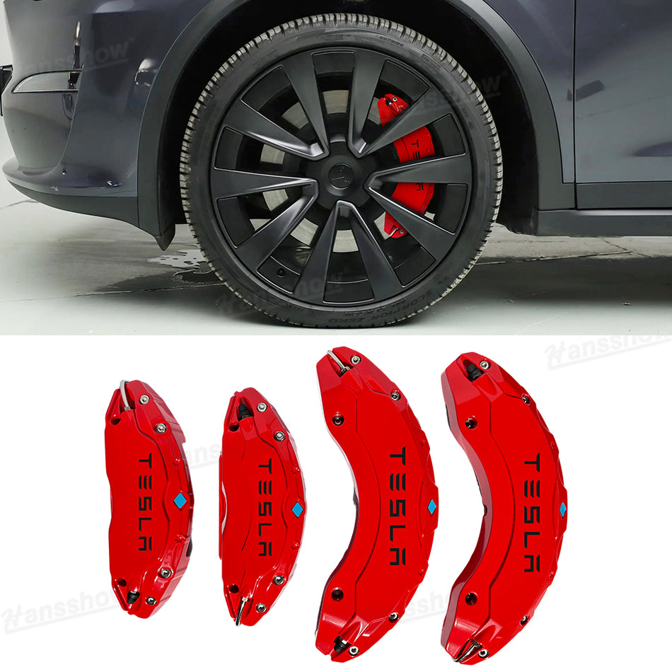 Model X/S Wheel Brake Caliper Cover Set with Tesla Logo