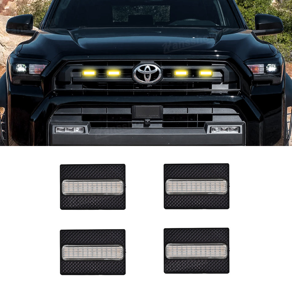 4Runner Raptor Lights LED Front Grille Lights Amber Lights 2.0 For Toyota