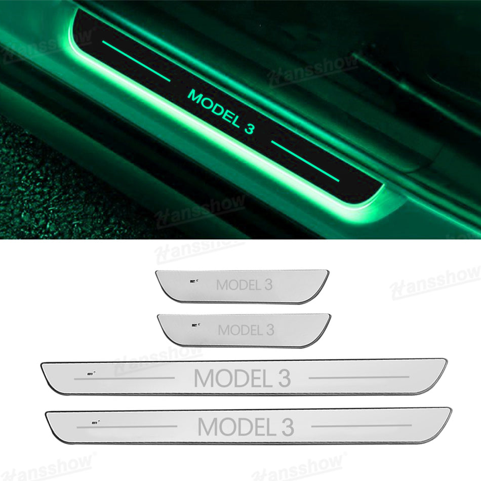 Model 3 Highland Dynamic RGB Illuminated Door Sill  Plates
