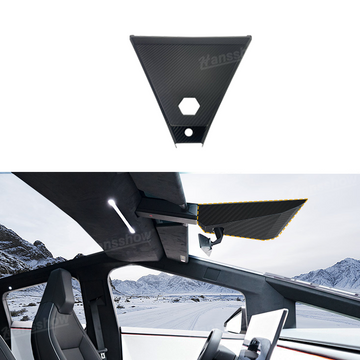 Cybertruck Real Carbon Fiber Warning Light Cover Interior
