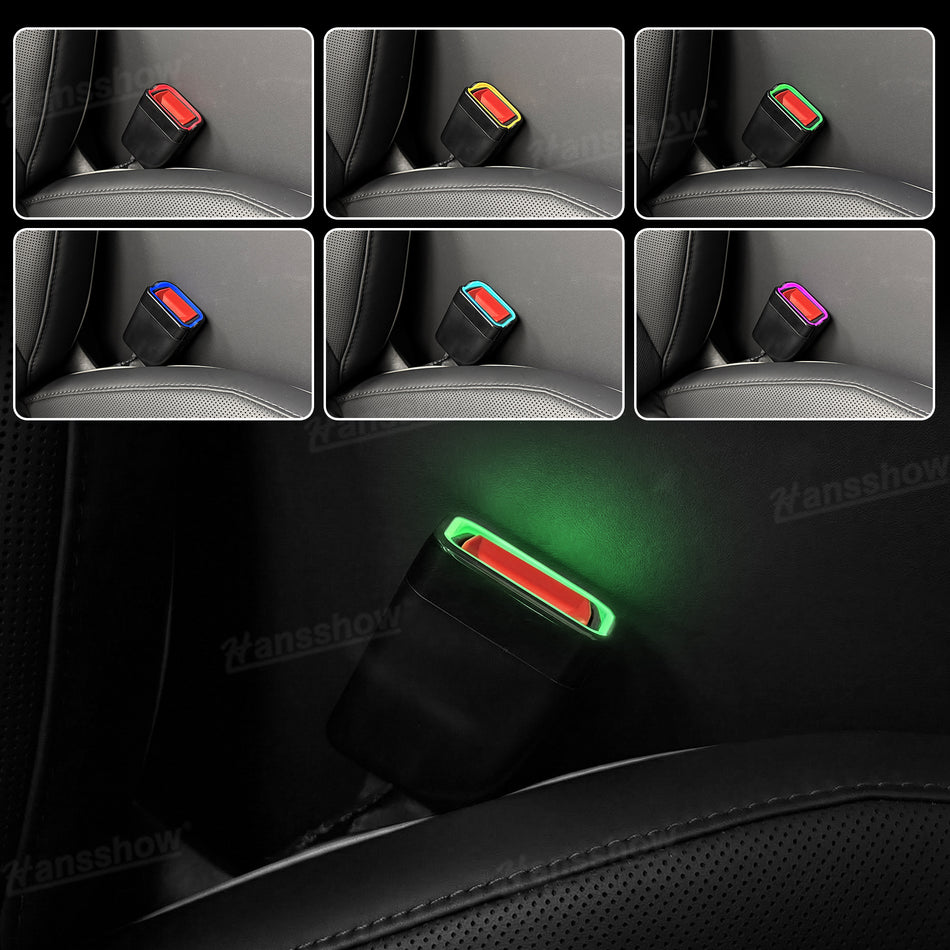 Cybertruck Seat Belt Buckle Ambient Lighting 64-Color RGB Seat Belt Receptacle Light with Factory Screen Control