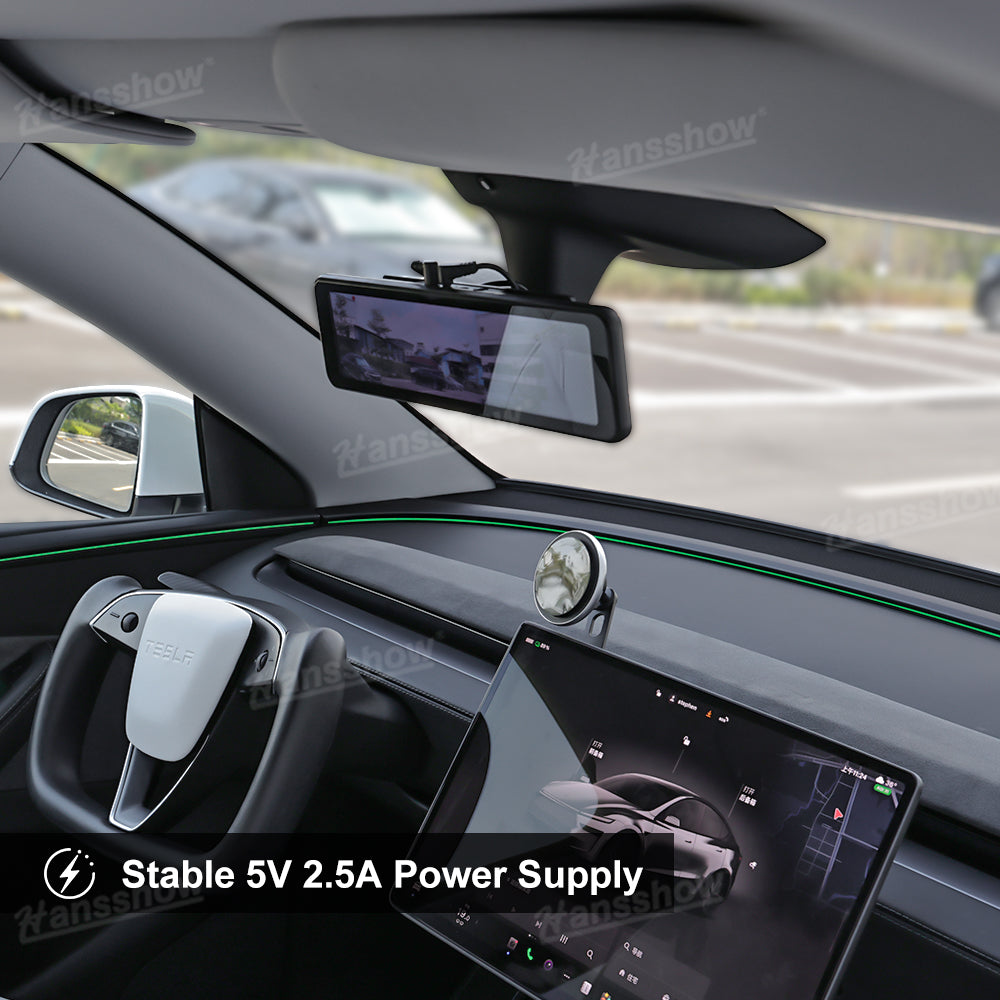 Media Rearview Mirror 3.0 for Model Y Juniper/3 Highland Dash Cam
