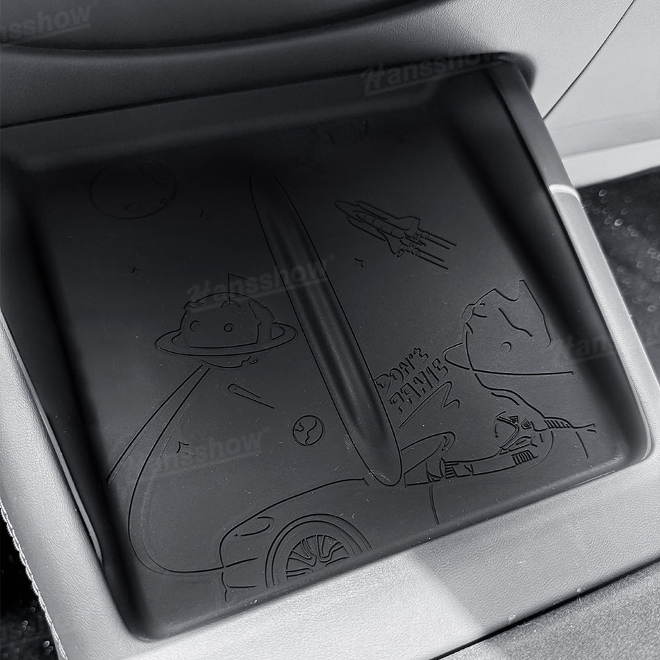 Model Y Juniper/3 Highland Wireless Charging Silicone Pad with Black Space Odyssey Style
