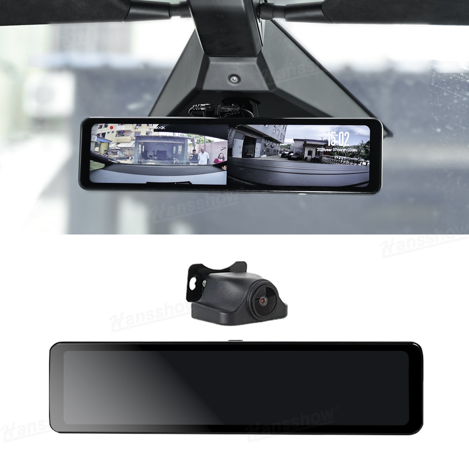Cybertruck Media Rearview Mirror 12 Inch Live Streaming Recorder