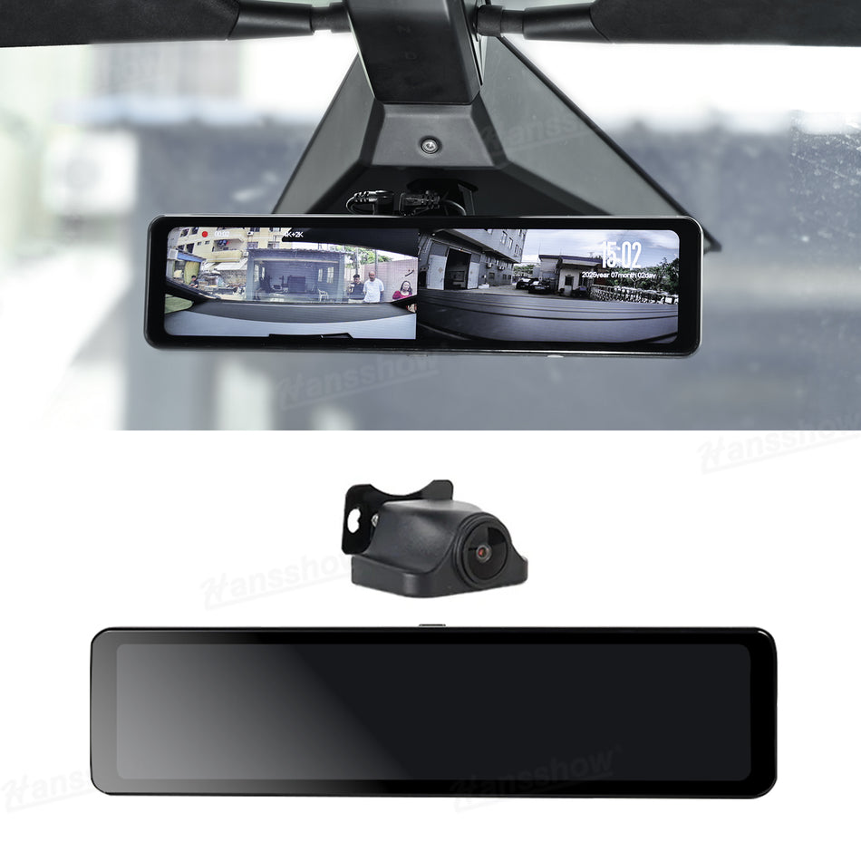 Cybertruck Media Rearview Mirror 12 Inch Live Streaming Recorder Dashcam 2.0 for Tesla