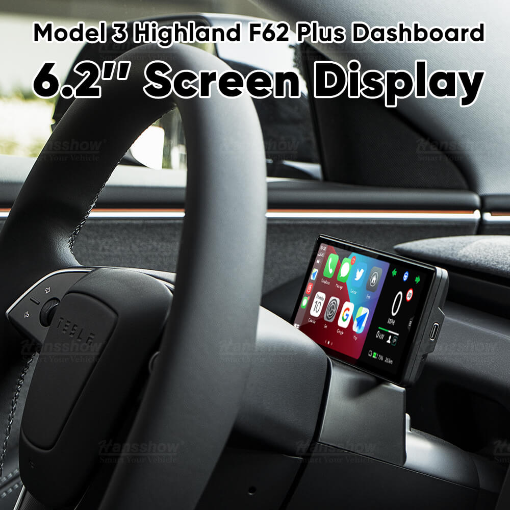 Hansshow F62 Plus Model 3 Highland 6.2-inch Linux System Dashboard Scr