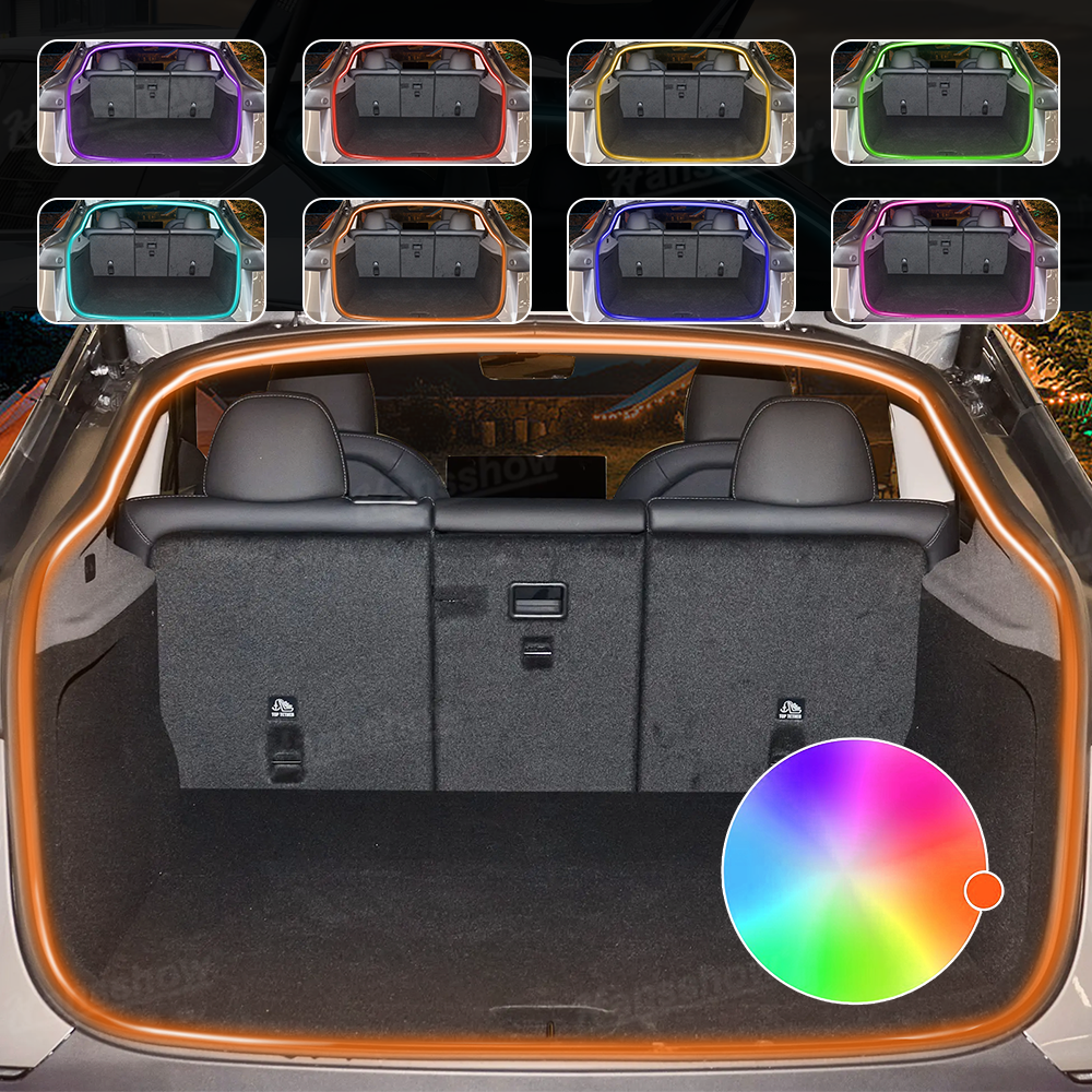 Model Y Juniper Rear Trunk Ambient Lighting RGB LED Light Strips for T ...