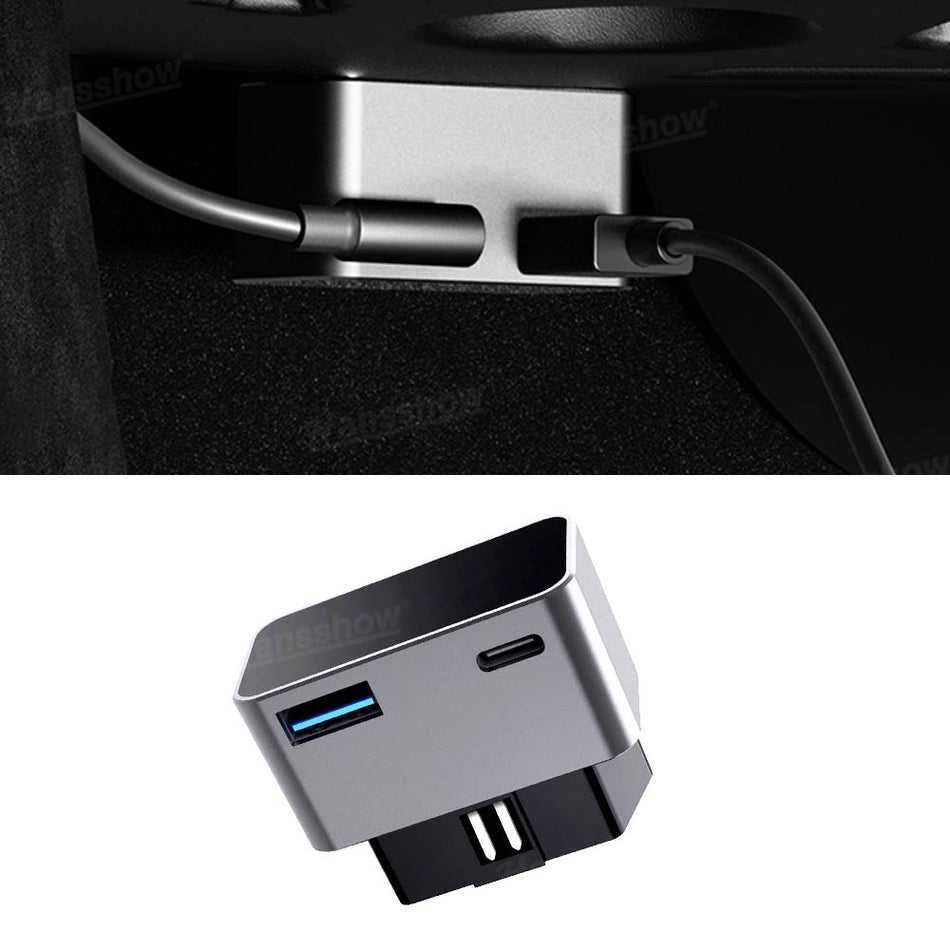 Model Y Juniper OBD Hub Adapter 36W USB-A & USB-C Dual Port Fast Charger