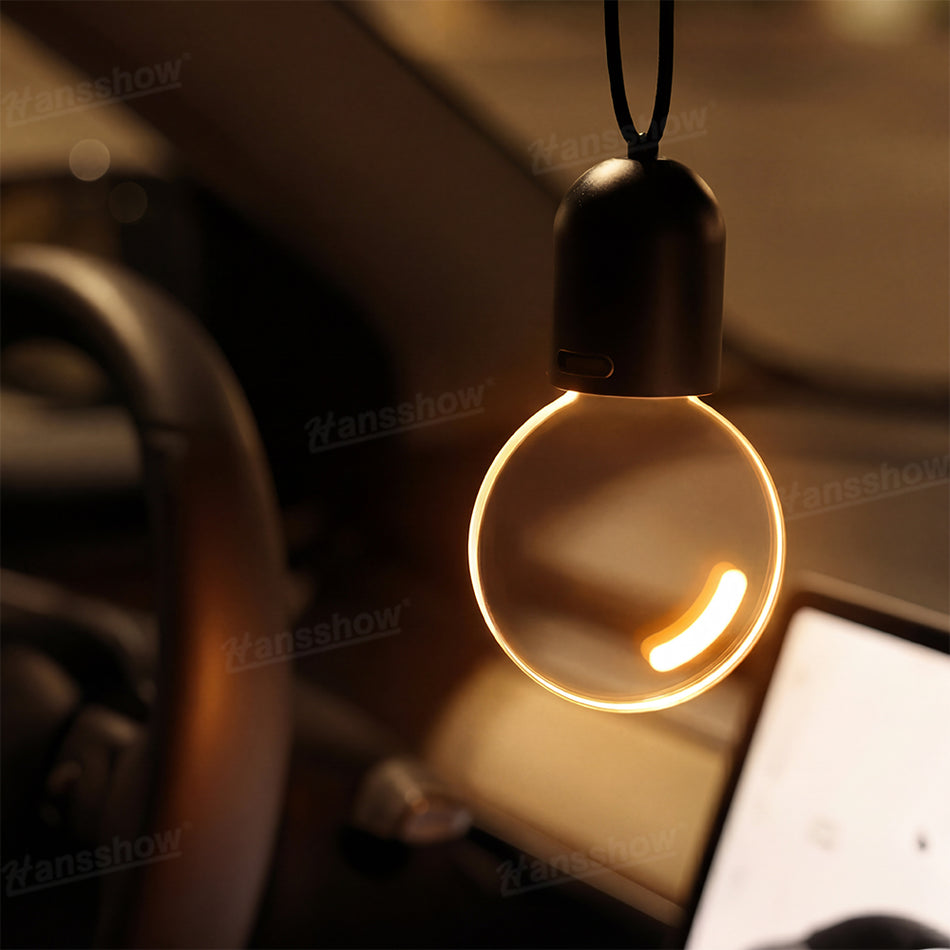 Model Y Juniper LED Ambient Lighting Hanging Lamp Vintage Bulb Touch Control Dimmable Interior Decor Light for Tesla Model 3/Y/S/X/Cybertruck